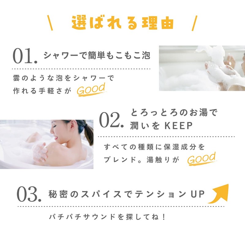 Kenbi Yakuyu Bukubukoower Floral Bubble Bath Solution, 1 Dose, Bath