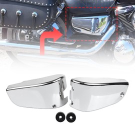 BID4ZE L&R Side Battery Fairing Covers For Kawasaki Vulcan 1500 VN1500 Classic/Nomad 1996-2017, Chrome