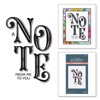 Spellbinders A Note from Me to You Betterpress Plate, Metal,