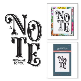 Spellbinders A Note from Me to You Betterpress Plate, Metal, ONE