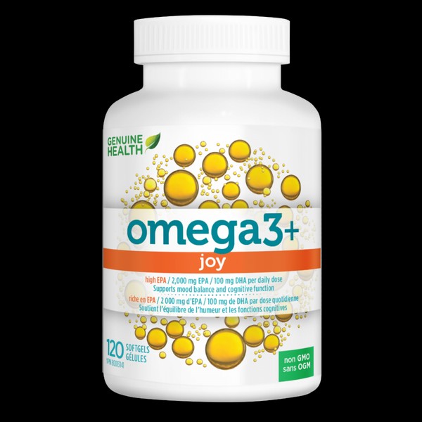 Genuine Health omega3+ JOY, 120 Softgels