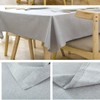 Bringsine Vinyl Rectangle Table Cloth Farmhouse Tablecloth Waterproof Anti-Shrink Soft