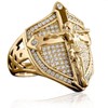 PikaLF Christian Jesus Cross Ring for Men, Crucifix Ring, Medieval