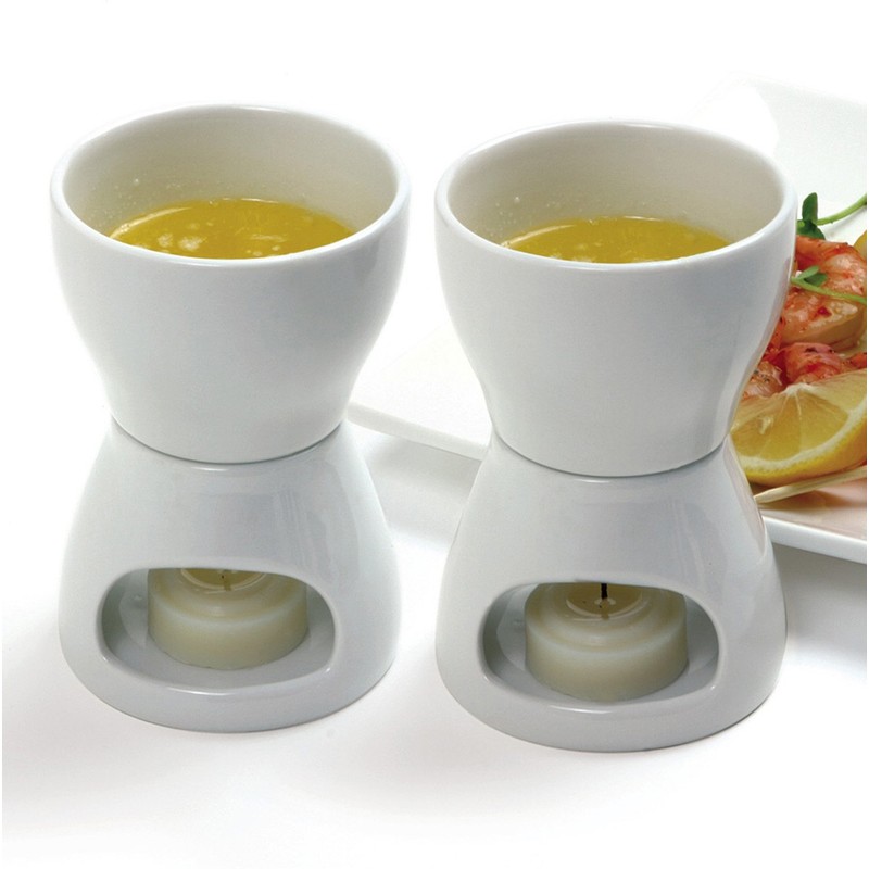 Norpro 213 Porcelain Butter Warmer, 2pc set
