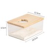 FeiFanChoice Hamster Sand Bath, 18.5x12.5x8.5 CM Transparent Hamster Bathing Sand,