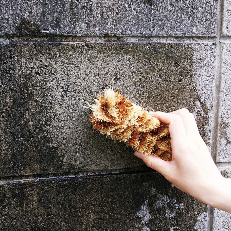 アズマ たわし 角までコケ無いたわしロング 幅:約5cm 全長:約14cm コケ・汚れ落としに。 AZ728