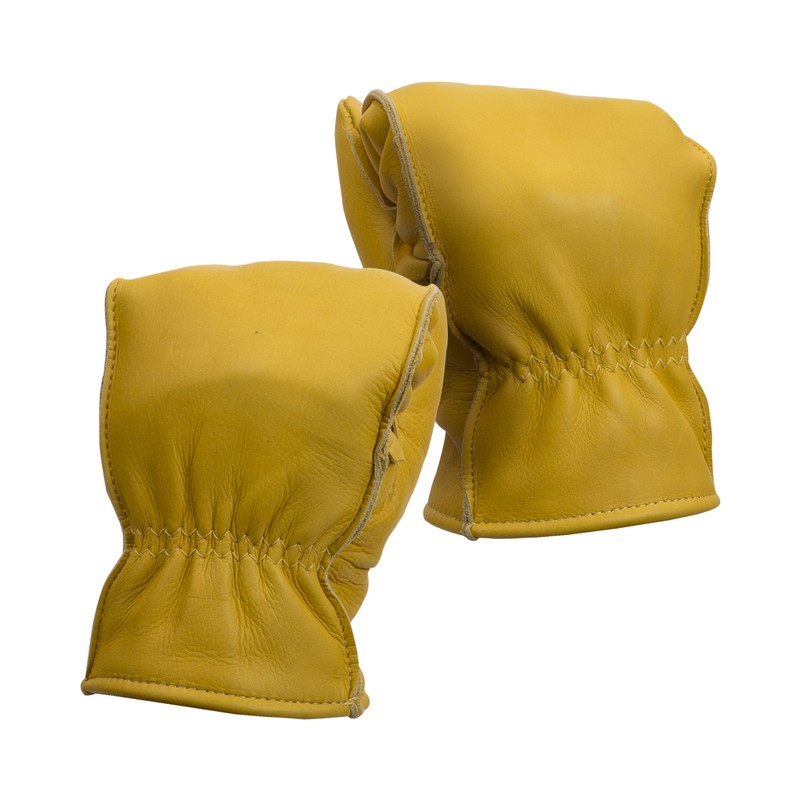 American Made Cowhide Leather Pile Lined Chopper Mitt Gloves ,