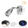 THALASSA 12V RV Spotlight USB Reading Light - Dimmable Touch