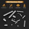 sourcing map 40Pcs Set Screws M4x10mm 304 Stainless Steel Cone