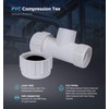 Midline Valve 597DU100 PVC Compression Tee Pipe Fitting with Solvent