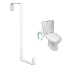 TOYMIS 1pcs Potty Seat Hook, Z Shaped Door Hangers No Drill Multifunctional Over The Door Hooks for Hanging Toilet Training Seat, Toilet Tank, Wardrobes, Closets, Cabinets (White)