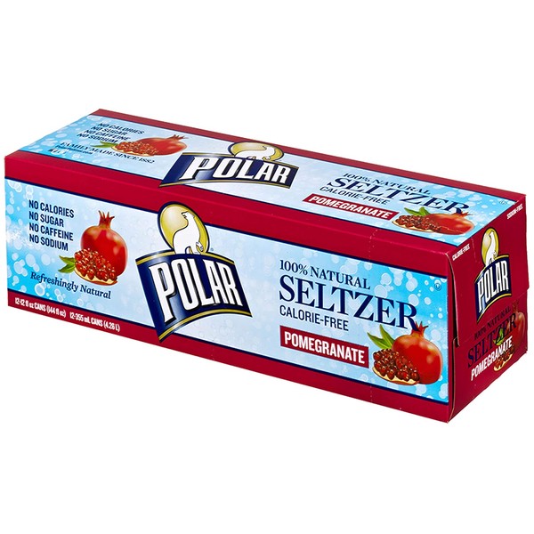 Polar Beverage Pomegranate Seltzer, 12 fl oz., 12 ct