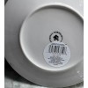 Royal Norfolk Lemon Floral Dinner Plate W/ Blue Rims, 8-in.