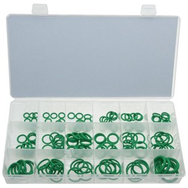 155 x HNBR O-Ring Set Assortment Sealing Ring Seal Temperature Resistant Green R134a Air Conditioning Lines (in Storage Box/Assortment Box)