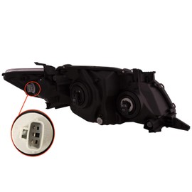 HEADLIGHTSDEPOT Left And Right Pair CAPA Certified Headlight Compatible With 2009-2010 Toyota Corolla S/XRS