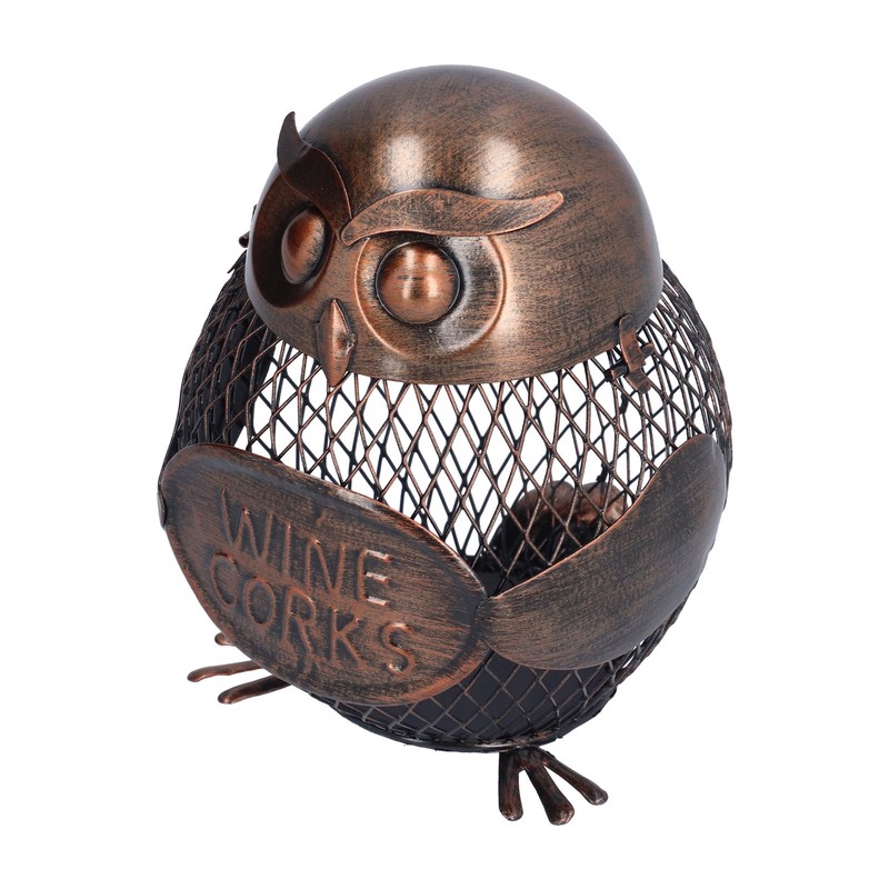 Art Wrought Iron Owl Storage Tank Metal Money Box Handicrafts