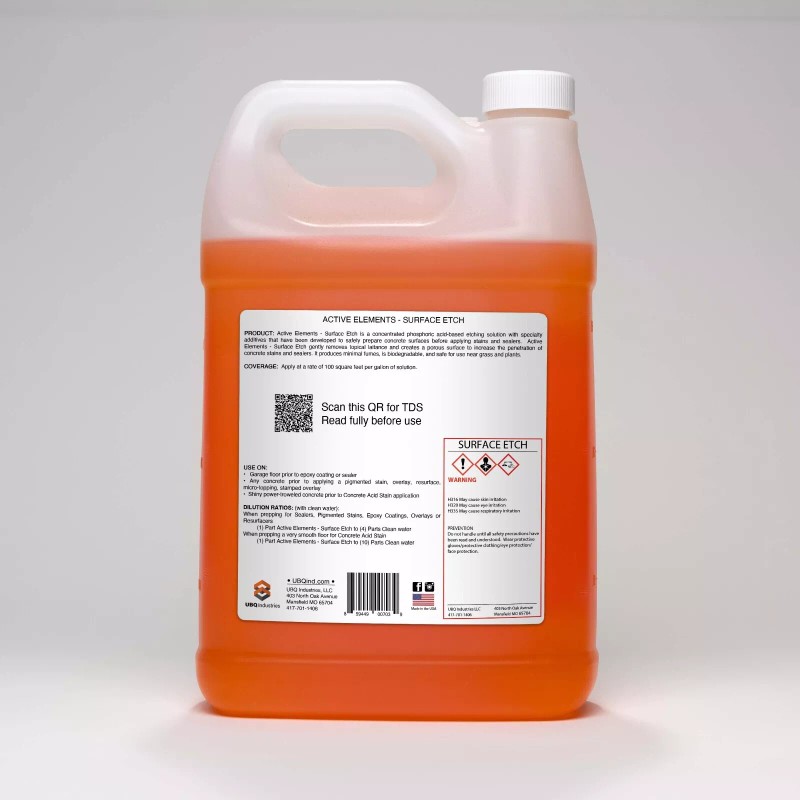Active Elements Concrete preparation cleaner surface etch 1 Gallon concentrated