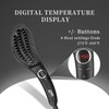JINRI Volumizing Hair Iron, Hair Straightener Brush, Adjustable Temp, 360