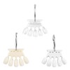 3 Sets Plastic Nail Swatches Crown Shape Fake Tips Nail
