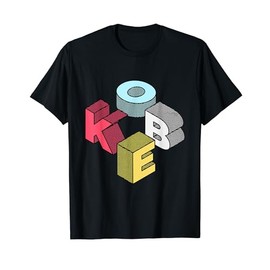 Kobe First Given Name Retro Isometric Block Letters T-Shirt