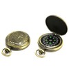 Retro Compass Portable Classic Compass with Metal Chain for Outdoor