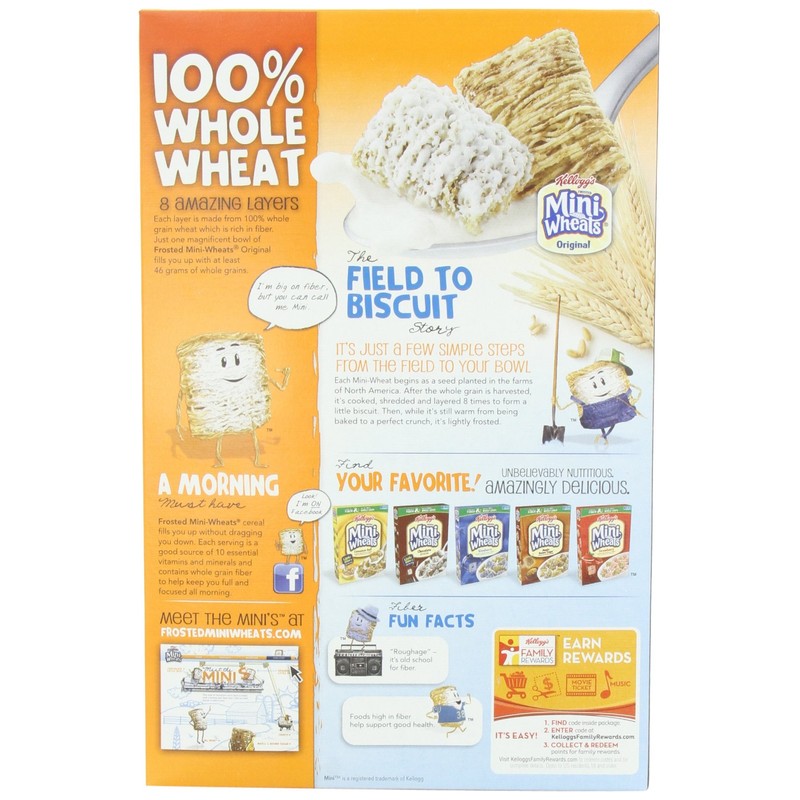 Kellogg's, Frosted Mini Wheats, Original Value Size, 24oz Box (Pack