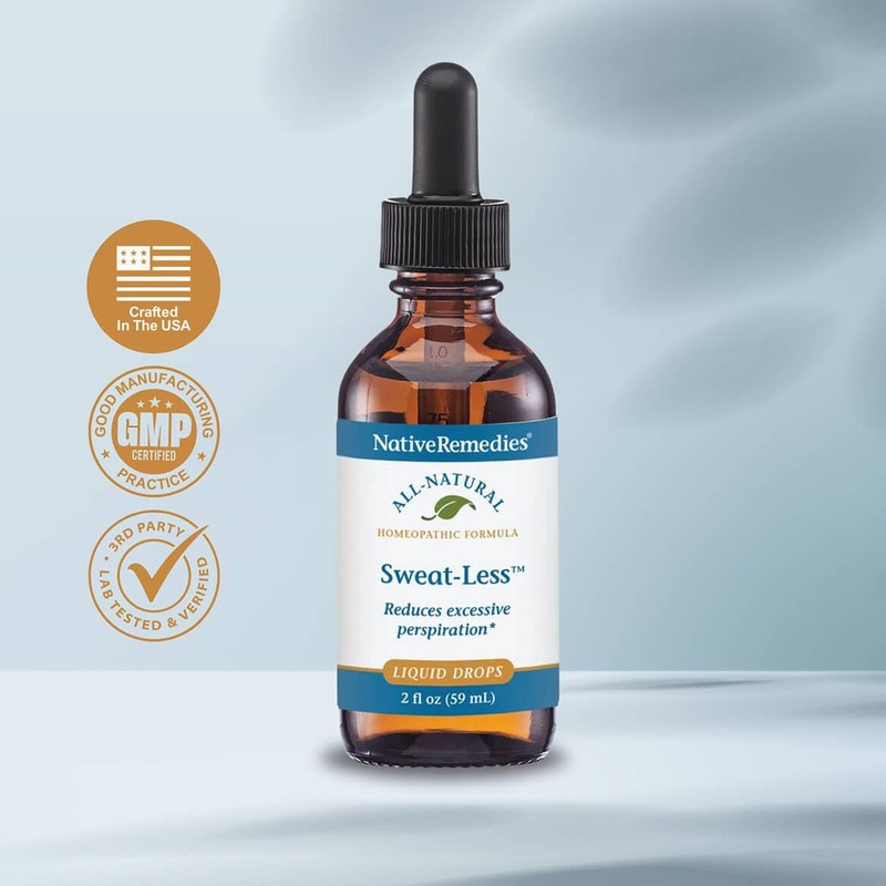Native Remedies Sweat-Less - Natural Homeopathic Formula for Excessive Sweating,