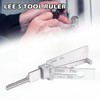 Lock Pick Key Decoder,Stainless Steel Master Key Decoder,Lock Picking Kit,Lock