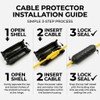 2 Pack Outdoor Extension Cord Cover IP44 Waterproof Safety Cover