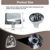 5PCS W11366438 Stove Knobs Replacement for Whirlpool Cooktop Knobs WCG55US0HS00,