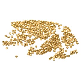 QUARKZMAN Pack of 400 Precision Solid Brass Bearing Balls, 3 mm, Industrial Brass Balls for Machines, Automotive and DIY (H62 Brass)