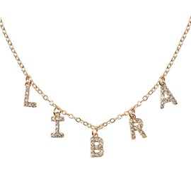 Miss Pink Libra Necklace - Gold Plated Stainless Steel Zodiac Necklace for Women & Teen Girls - 15'' Chocker Necklace with Lobster Clasp - Perfect Birthday & Christmas Gift