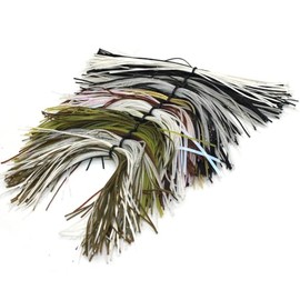 YZD Silicone Skirts Rubber Skirts Threads 10 Colors for Fly Tying Material Make Rubber Jig Skirts Spinnerbati Lures Spoon Blade Squid Skirt Replacement Thread (C Set), MULTI