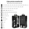 Professional 115-in-1 Magnetic Screwdriver Set for Electronics Repair, Precision Tools