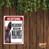 Malinois Mali Approval Dog Sign Saying Door Sign Dog Sign