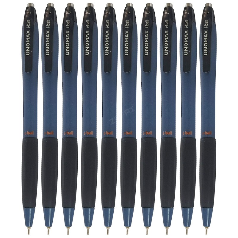 iBall2x Retractable Ballpoint Pens, BLUE, Fine Point (0.7mm), Pack of