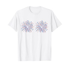 Funny I'm Just Here For The Fireworks 4th Of July Couple T-Shirt