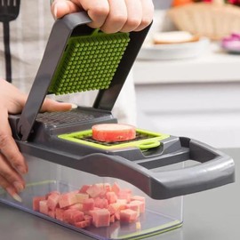 Vegetable Chopper, Vegetable Cutter, Onion Mandolin Slicer,16 in 1 Kitchen Food Slicer, Dicer Cutter, Vegetable Slicer, Vegetable cutter, Food chopper with container, Food dicer, Kitchen chopper