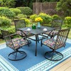 LVTXIII Patio Chair Cushions 19"x19"x3", Water-Repellent Outdoor Seat Cushions for