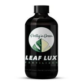 Premium Concentrated Liquid Fertilizer - Makes 40gal - Leaf LUX by Pretty in Green - All Plants All Media LECA, Soil - Indoor Plants
