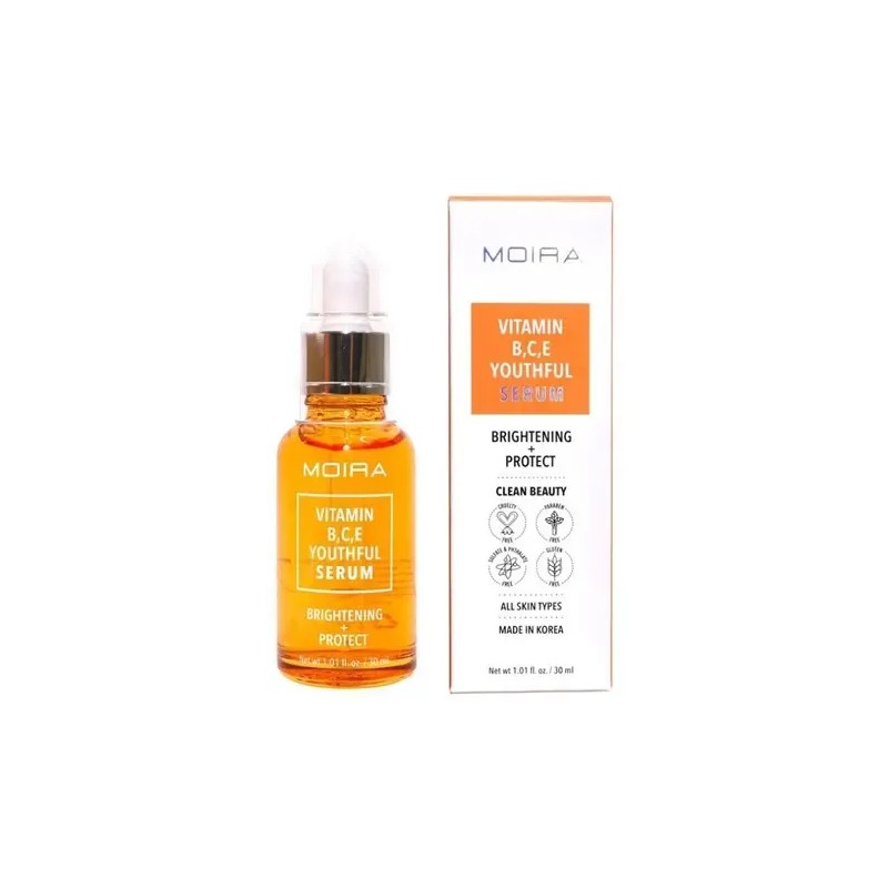Serum Juvenil De Vitamina B, C, E Moira Cosmetics Gbc