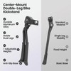 SPYMINNPOO Bike Kickstand, Cent Mount Double Leg Bike Kickstand with