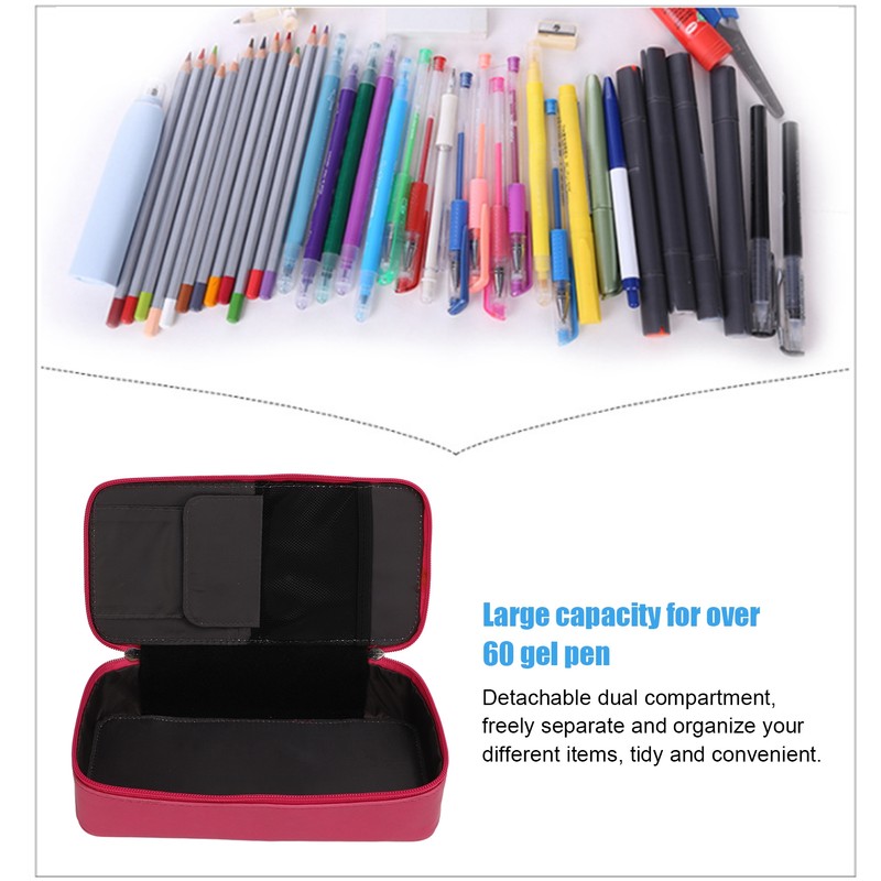 Pencil Bag Large Capacity Convenient Storage Portable Comfortable Hand Feel