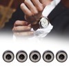 5pcs Watch Crown Steel Watch Head Repairing Parts Replacement Accessories