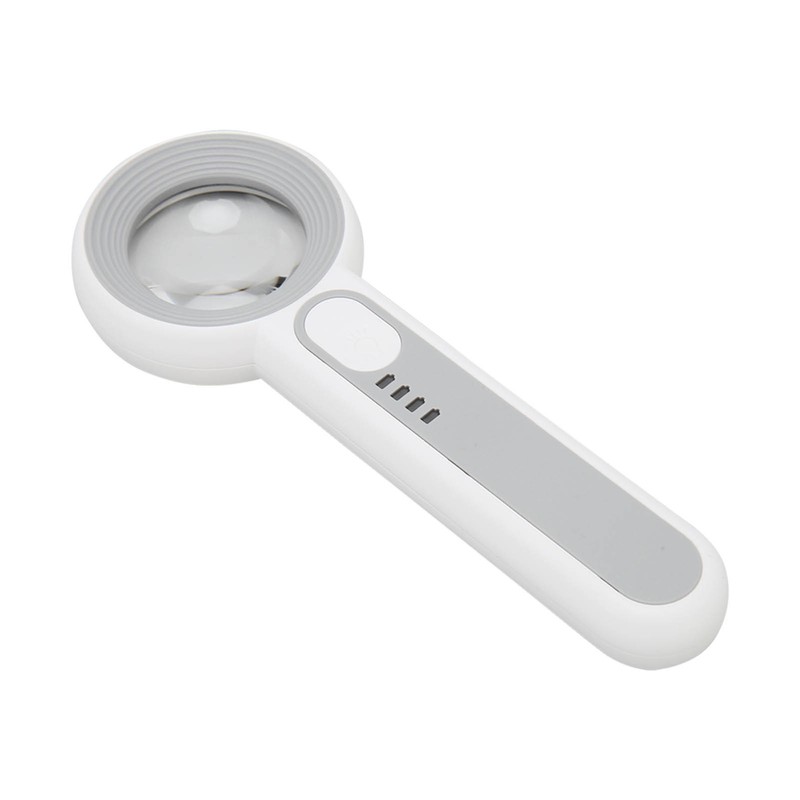 Magnifying Glass 11X Rechargeable 3 Levels Brightness Portable Handheld Magnifier