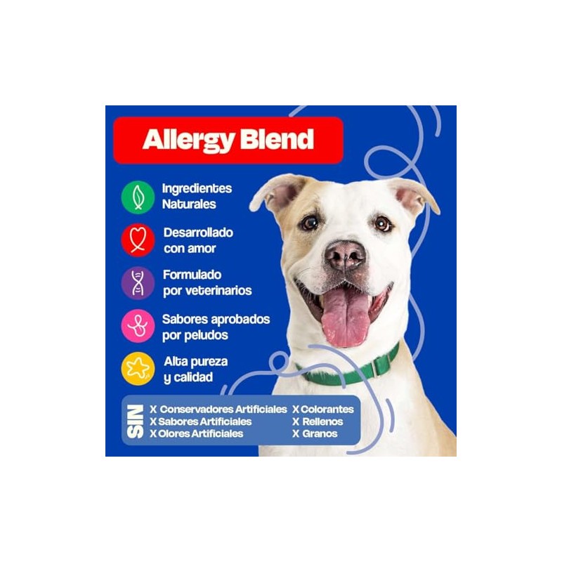 Dogelthy Allergy Blend Suplemento Natural Contra las Alergias para Perro