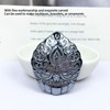 Natural Terahertz Pendant Peacock Pattern Carved Energy Stone Hanging Ornament