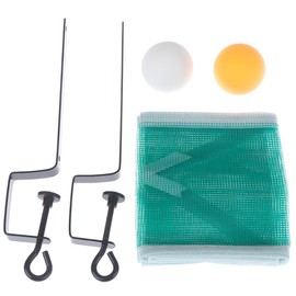 Portable Table Tennis Set Premium Ping Pong Neting Set with 2 Balls, Adjustable Net and 2 Clips Ideal for Daily Practice Sessions