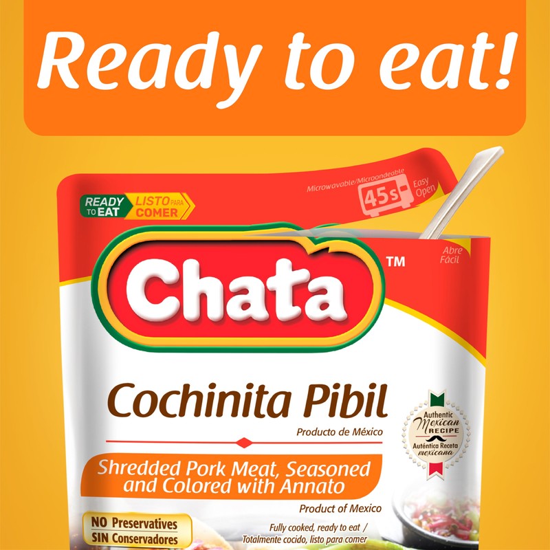 Chata Seasoned Shredded Meat 8.8oz Pouch (Pack of 1) (Select