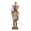 16-Inch Hollywood Platinum and Gold Glitter King Nutcracker